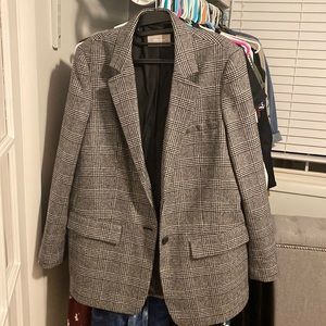 Everlane The Oversized Blazer Glen Plaid Size 10